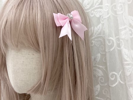 Bijou bow - pink