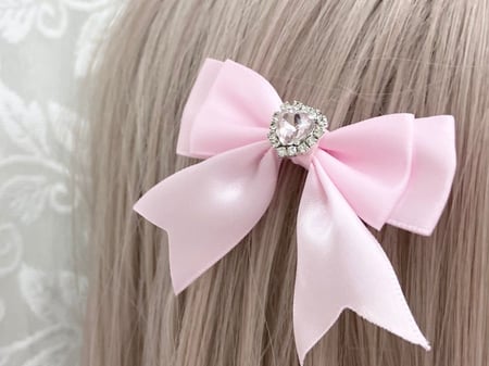 Bijou bow - pink