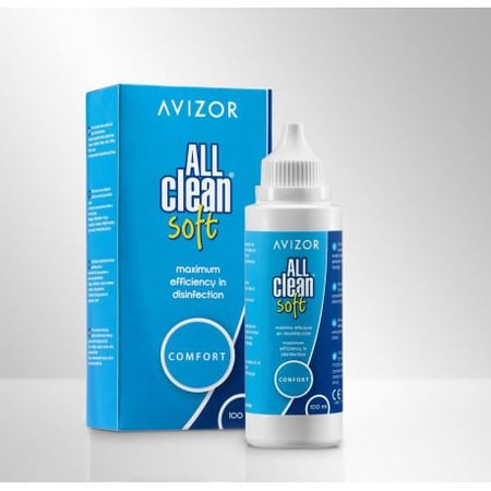 محلول أوول كلين سوفت Avizor all clean soft 100ml