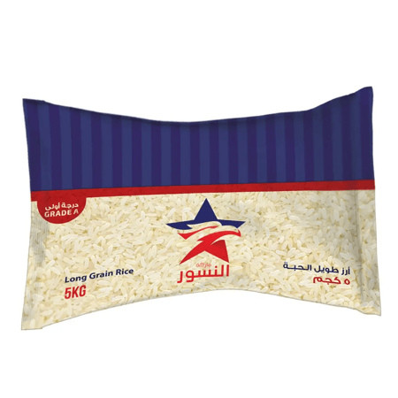 أرز أبيض طويل الحبة النسور 5 كج