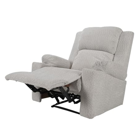 كرسي استرخاء هزاز منجد بالبوكليه مع حامل أكواب مقاس 85x80x101 سم