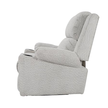 كرسي استرخاء هزاز منجد بالبوكليه مع حامل أكواب مقاس 85x80x101 سم