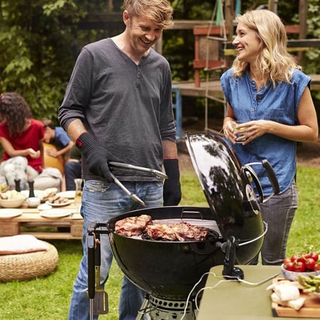 شواية فحم مثالية للرحلات لون اسود مقاس 75x60x60 سم