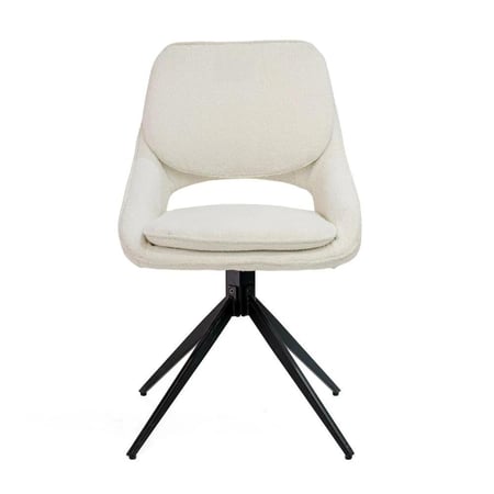 كرسى مفرد بتصميم مميز باللون البيج مقاس 89x45x45 سم