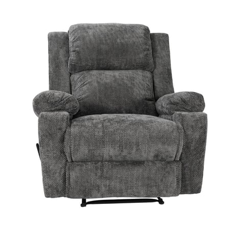 كرسي استرخاء ثابت منجد بالشانيل مع حامل أكواب مقاس 85x80x101 سم