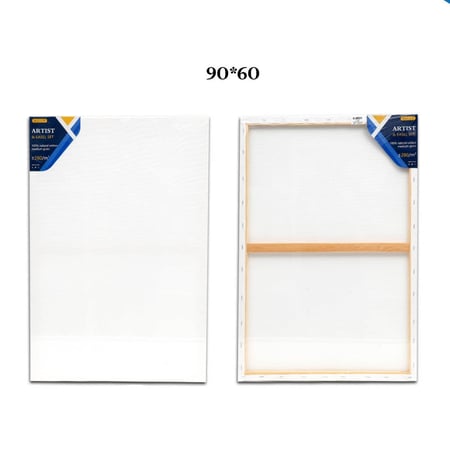 لوحة كانفس للرسم لون ابيض مقاس 90x60 سم