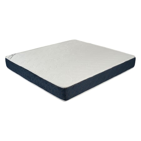 مرتبة سرير 12 طبقة لون أبيض x أزرق مقاس 193x200 سم