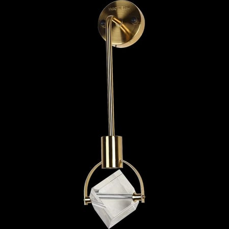 إضاءة حائط مفرد بتصميم مودرن لون ذهبي