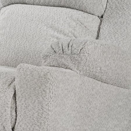 كرسي استرخاء هزاز منجد بالبوكليه مع حامل أكواب مقاس 85x80x101 سم