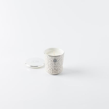 شمعة عطرية برائحة مميزة حجم صغير من روزيت باللون البيج