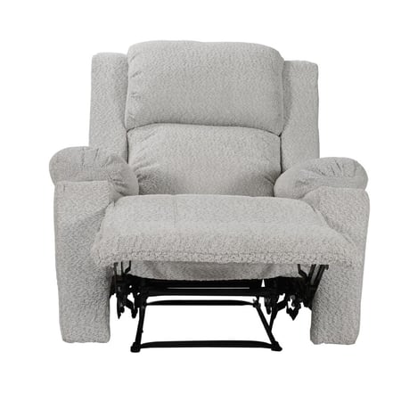 كرسي استرخاء هزاز منجد بالبوكليه مع حامل أكواب مقاس 85x80x101 سم