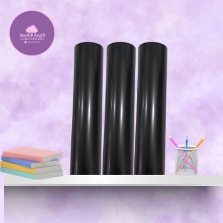 فينيل حراري اسود مطفي 30*50 سم