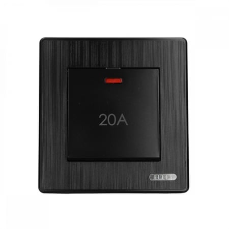 مفتاح سخان 20 أمبير اسود ELECT