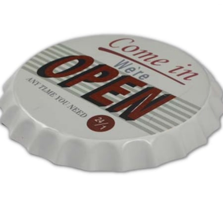 لوحة ديكور غطاء قارورة دائري COME IN