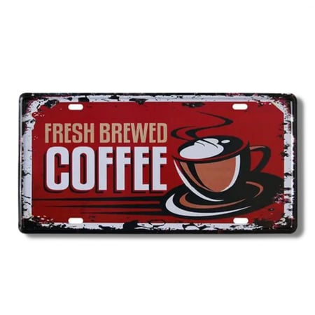 لوحة ديكور معدنية     COFFEE
