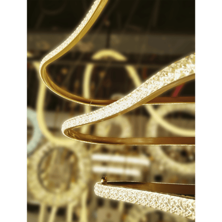 نجفة ليد مودرن اسود ثلاث حلقات