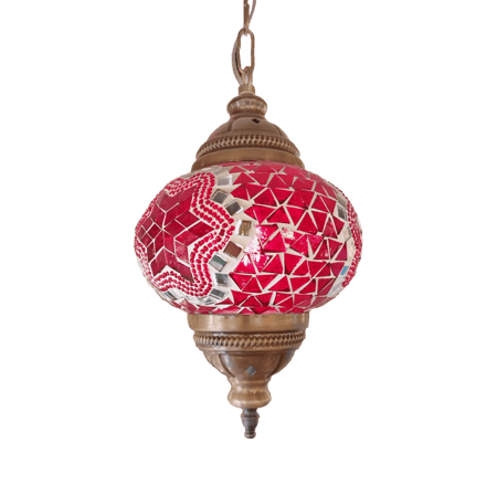 نجفة تركي موزاييك احمر