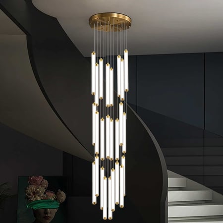 نجفة مودرن 3 متر 25 انبوب