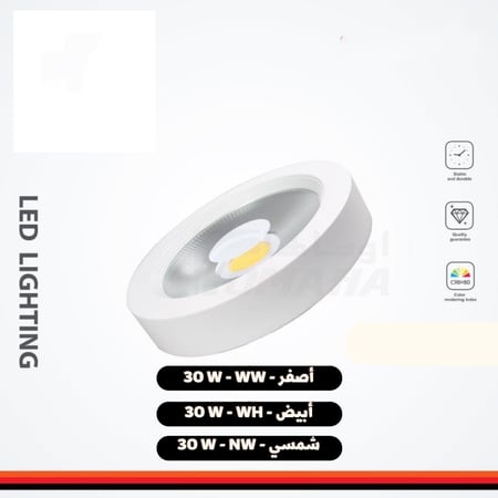 لطش COP خارجي وداخلي دون تخريم 30 وات