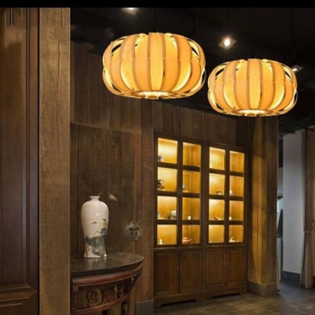 علاقي نجف معلق خشب