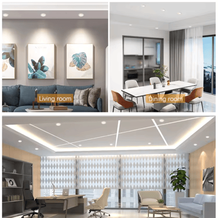 فريم سبوت لايت اسود 14 سم