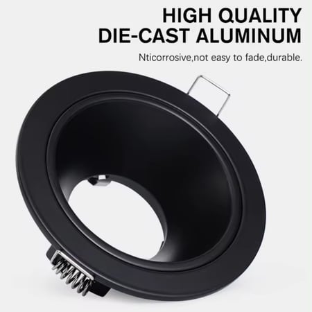 فريم سبوت لايت اسود 14 سم