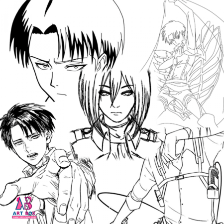 دفتر تلوين هجوم العمالقة