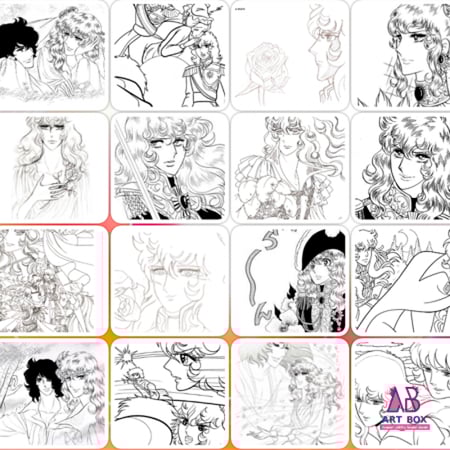 دفتر تلوين ليدي أوسكار