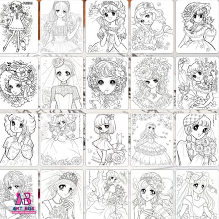 دفتر تلوين انمي قديم