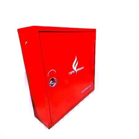 صندوق حريق خارج الجدار احمر