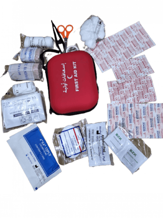 حقيبة اسعافات اولية حمراء مقاس S