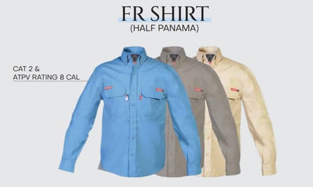 قميص  + بنطال - ملابس مقاومة للحريق وحماية من اللهب cat 2 flame resistant 8 CAL