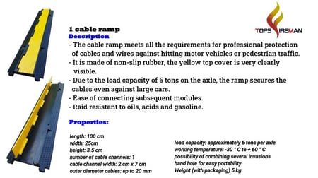 مطب كيبل قناة واحدة 100 سم × 25 سم فتحة 7 سم