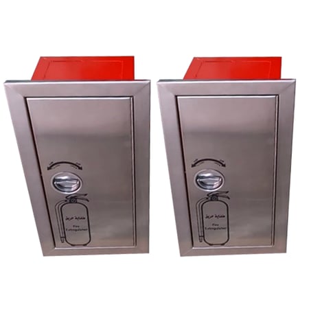 صندوق طفاية حريق استيل - صندوق طفاية حريق استانلس