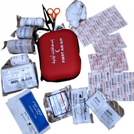 حقيبة اسعافات اولية حمراء مقاس S