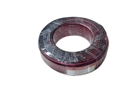 سلك تركيب كواشف الدخان PVC أحمر وأسود 1.5 مم * 50 م - سلك انذار