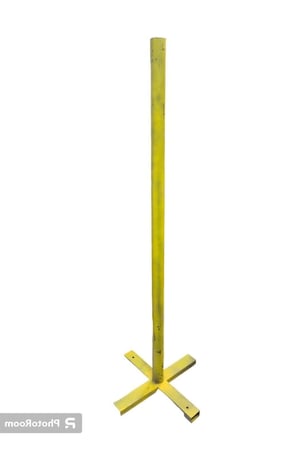 عمود لوحة حديد _اصفر 1.5 متر