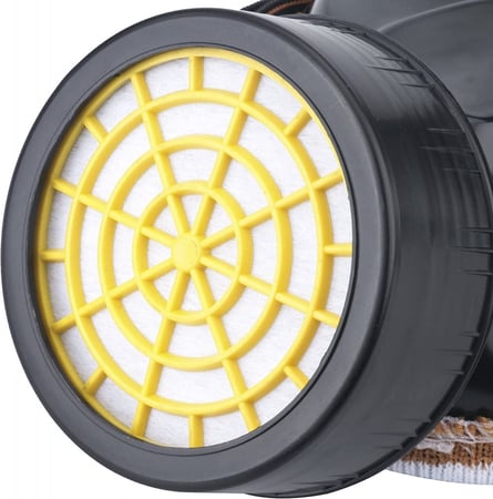 قناع بفلتر للحماية من الغازات الكيميائية والغبار وروائح الدهان