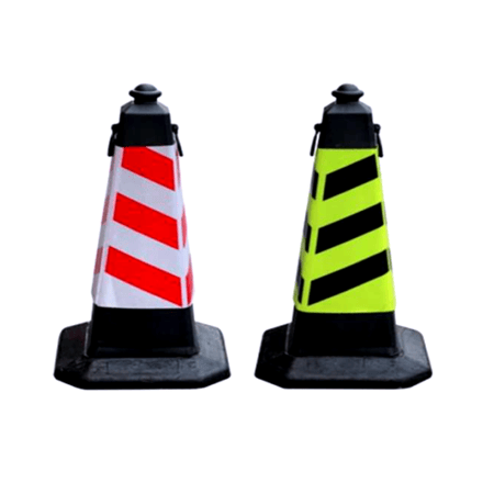 قمع مرور هرمي 1 متر - قمع هرمي 1 متر