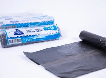 أكياس نفايات سوداء / قصة / 55 جالون / رول