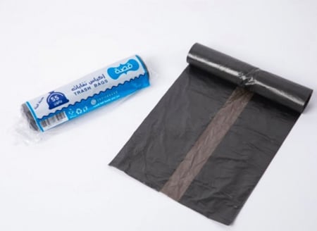 أكياس نفايات سوداء / قصة / 55 جالون / رول