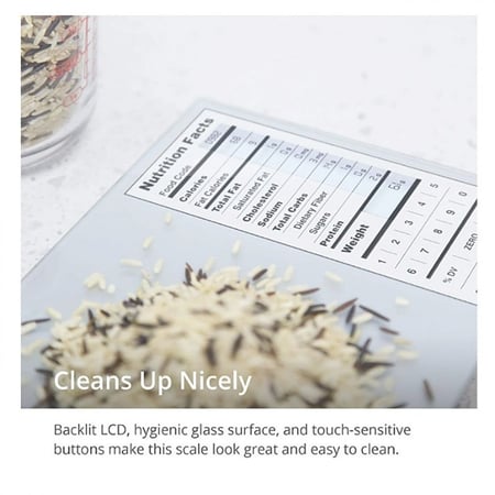الميزان الرقمي لقياس الكاربوهيدرات والحقائق الغذائية