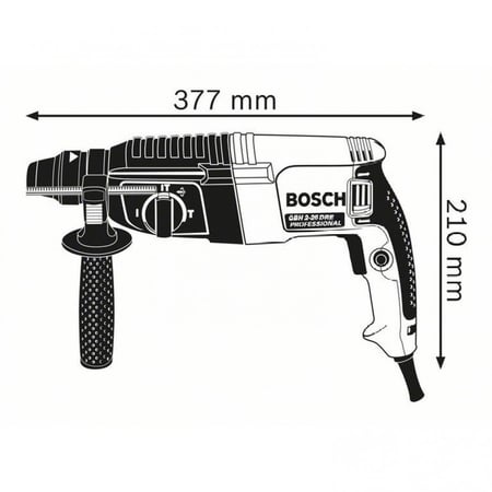 دريل كهربائي هلتي 24 ملم 790 واط - بوش 24DREHilti Electric Drill 24 mm 790W - Bosch GBH2-24DRE