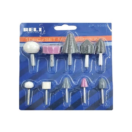 طقم حجر جلخ 10 قطع  BH=M