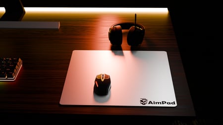 Mousepad Glass - White-  490x420 MM