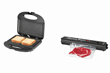 صانعه السندويش مع جهاز تفريغ الهواء