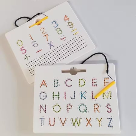 باكج تعليمة للاطفال لعبة التركيز و سجادة تعلم الحروف و كتابة الحروف الإنجليزية