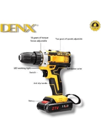 مجموعة المثقاب اللاسلكي من DENX