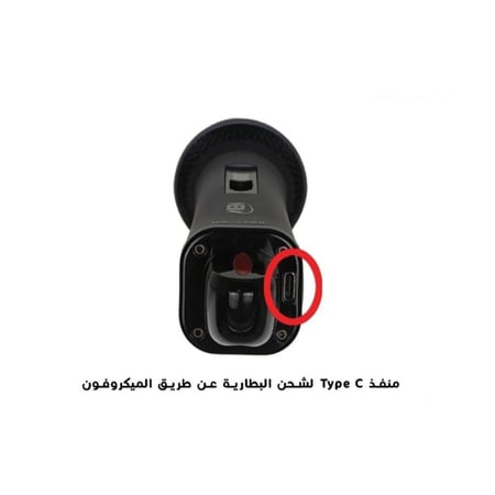 ميكروفون لاسلكي مزدوج يدوي ماركة NEDA تقنية UHF مدى 40 متر وبطاريات مغناطيسية قابلة لإعادة الشحن موديل NA-7700