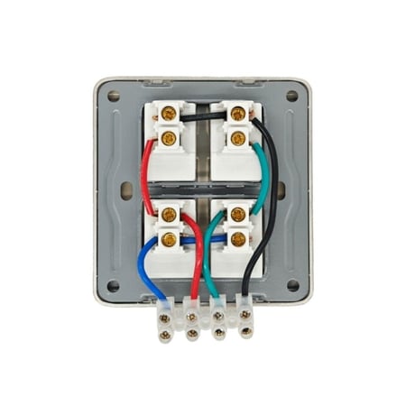مفتاح طفاية احمر اخضر مزدوج مع إضاءة كهربائي عالي الجودة double switch